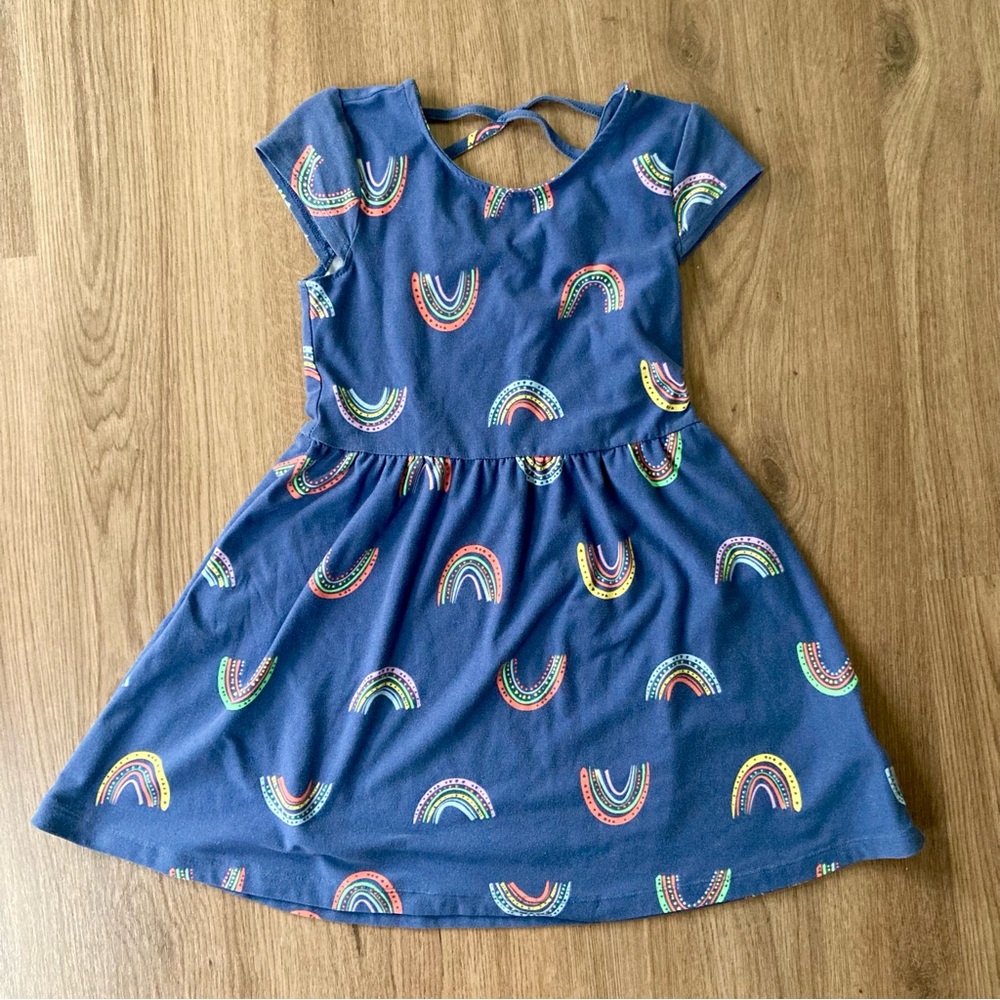 🌟 Epic Threads Blue Rainbow Kids Dress 🌟